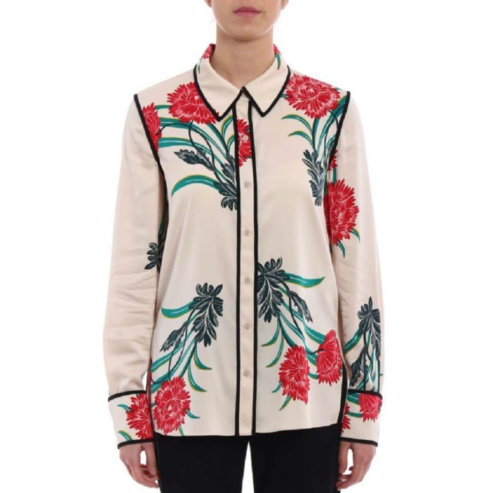 Diane von Furstenberg Women's Silk Shirt Size 2